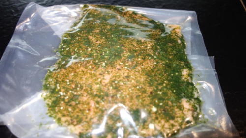 Graved Lachs geschnitten